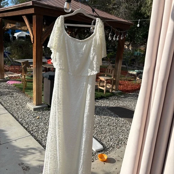 Chelsea Taylor White Lace Dress plus size - Picture 7 of 9